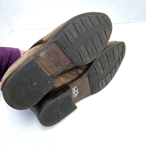 Pikolinos Suede Leather Ankle Boots Bootie ORDINO Sz 39 8.5 9 brown boho bootie - Picture 7 of 9